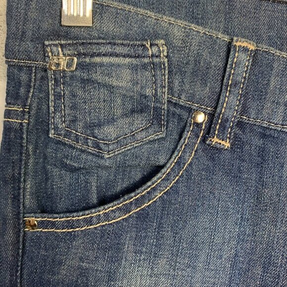 Miss 60 Junior Low Rise Embellished Medium Wash Y2K Jeans NWT - Picture 4 of 15
